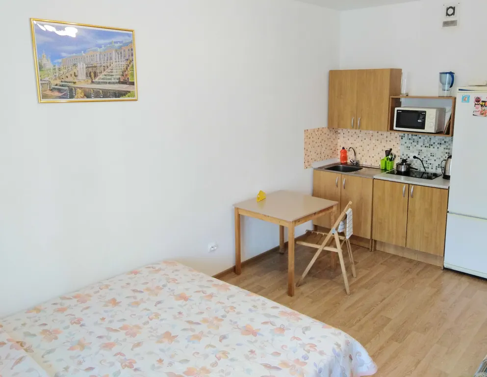 Удобная студия с кроватью