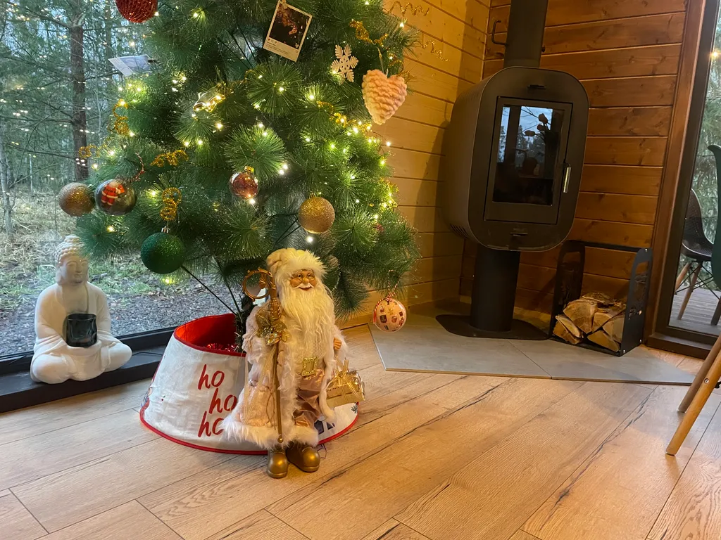 Уютный дом с купелью и камином Лесное Вдохновение