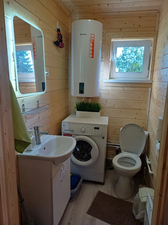 Уютный домик-баня с купелью в тихом местечке