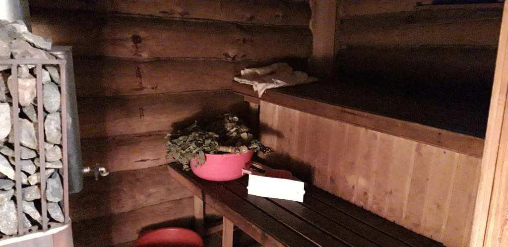 Дом-баня у озера