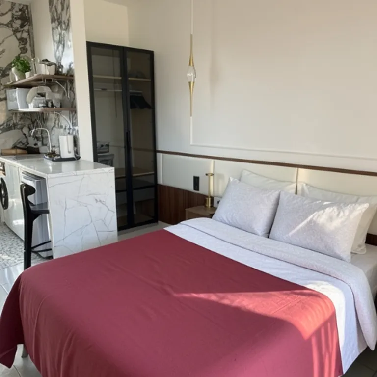 Бизнес-апартаменты PLAZA - парковка, кухня, стиральная машина, СмартТВ