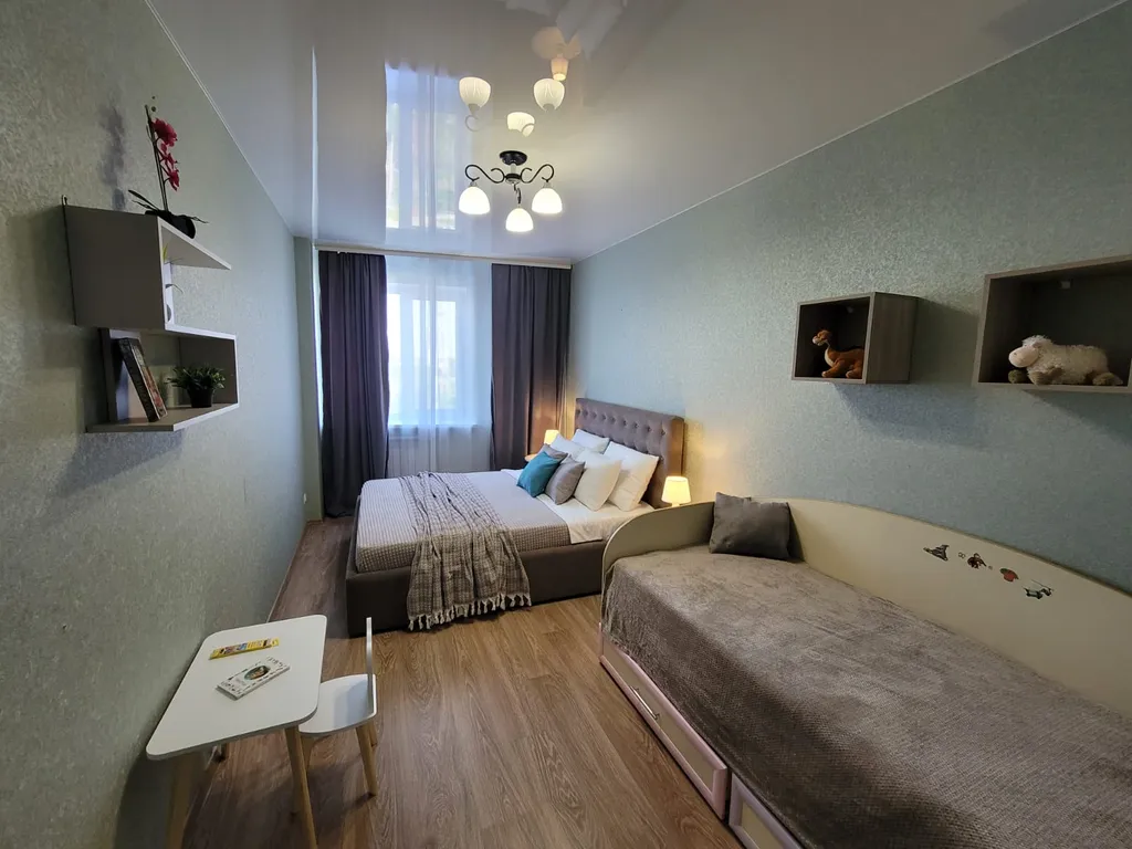 Просторная трёхкомнатная квартира с балконом