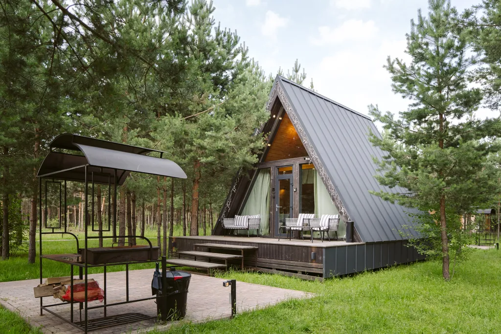 Домик A-Frame без купели 45m2