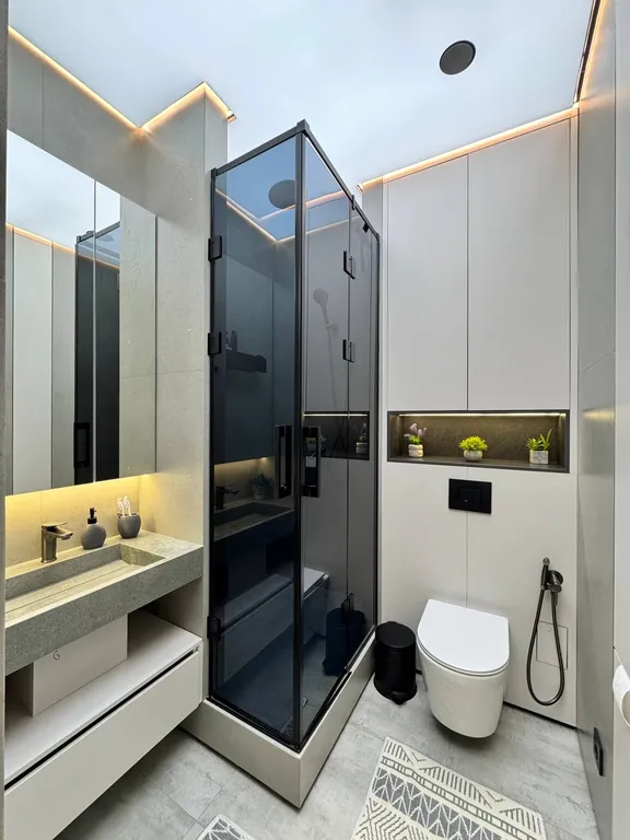 2-комнатная в ЖК Комфорт Сити с видом на горы, рядом с ТЦ MEGA