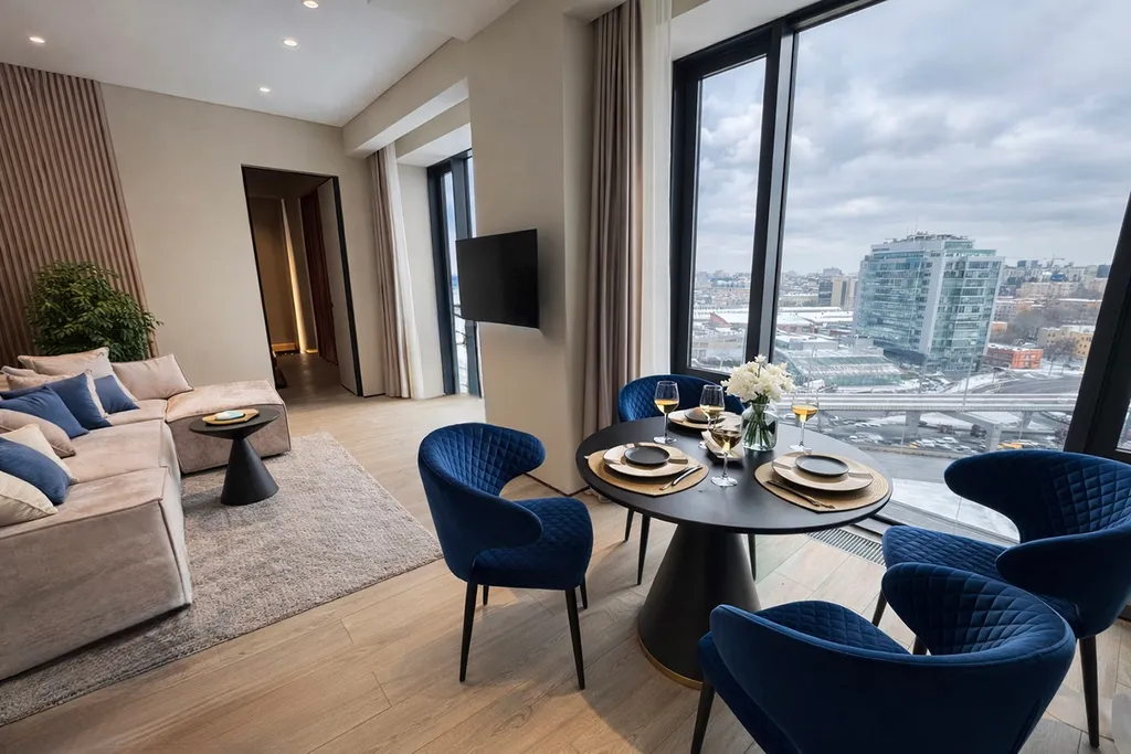 Квартира Дизайнерская квартира с видом на Сити — Москва