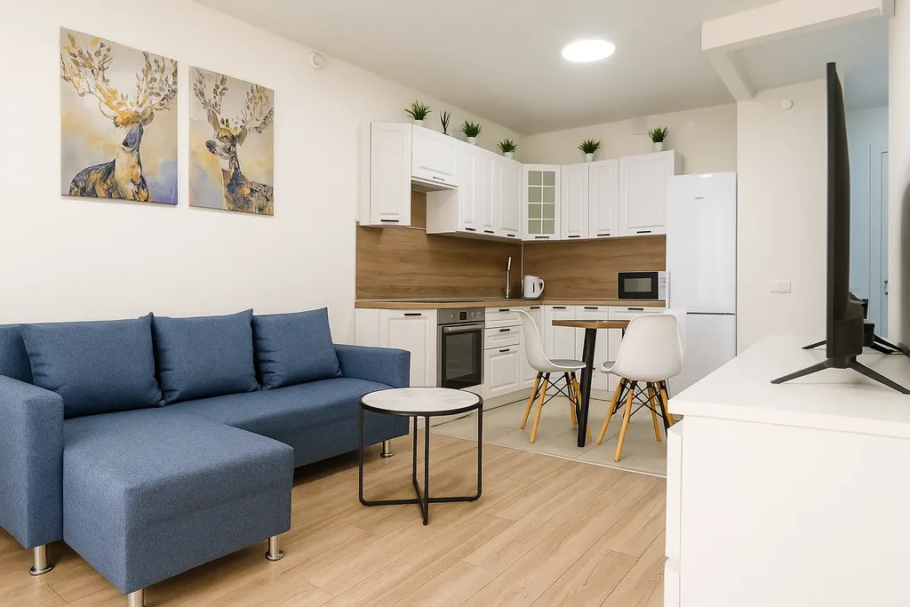 Апартаменты с красивым видом на сквер