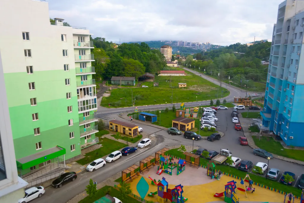 Квартира Квартира для семьи с детскими площадками и парковкой — Раздольное