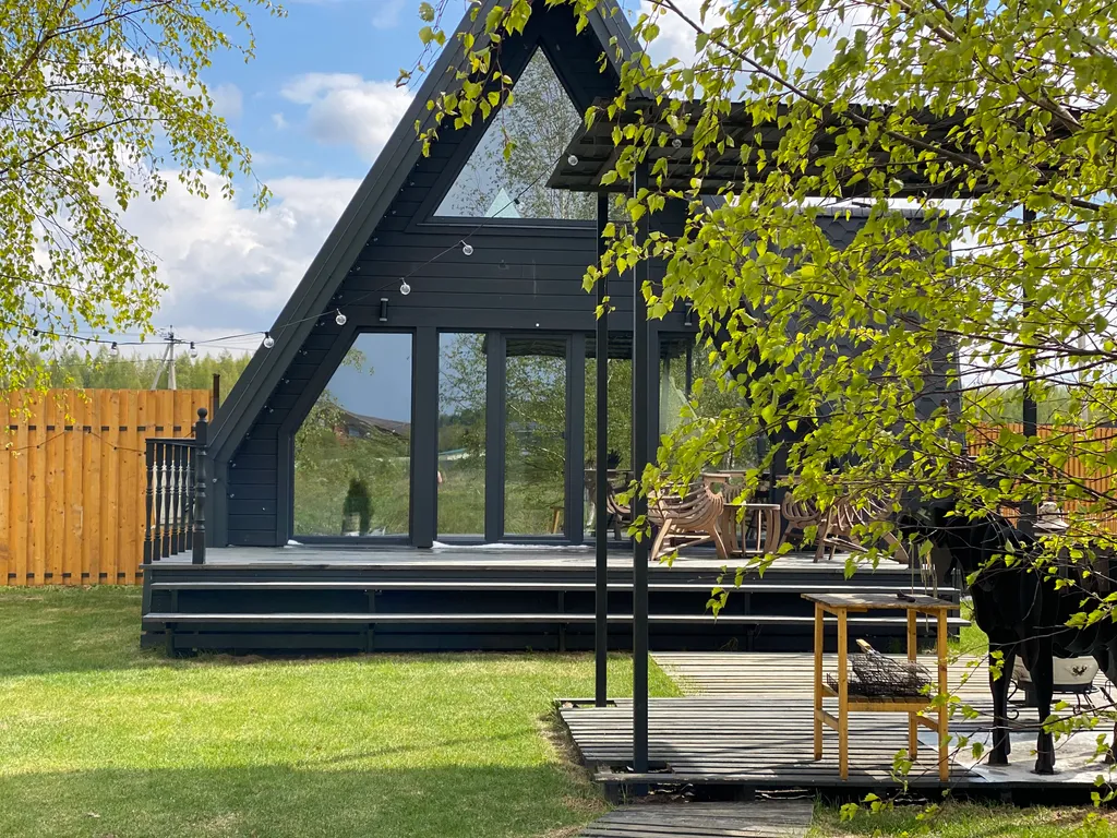 Коттедж Дизайнерский дом luxe A-frame — Дубна