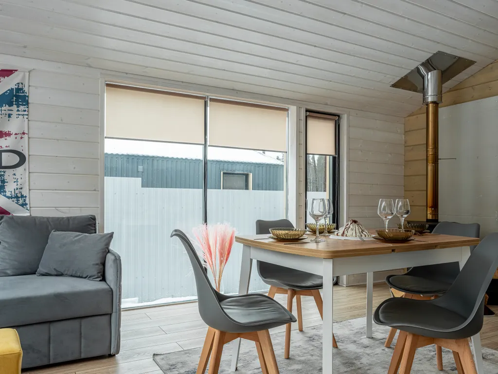 Домик у леса с камином и баней