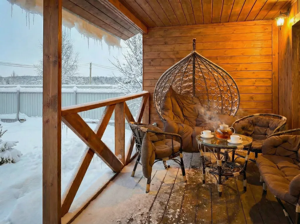 Коттедж Домик 115 кв с баней в заповедном лесу — Истра