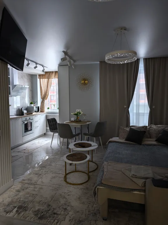 Атмосферная квартира-студия у Глобуса на Зелёной