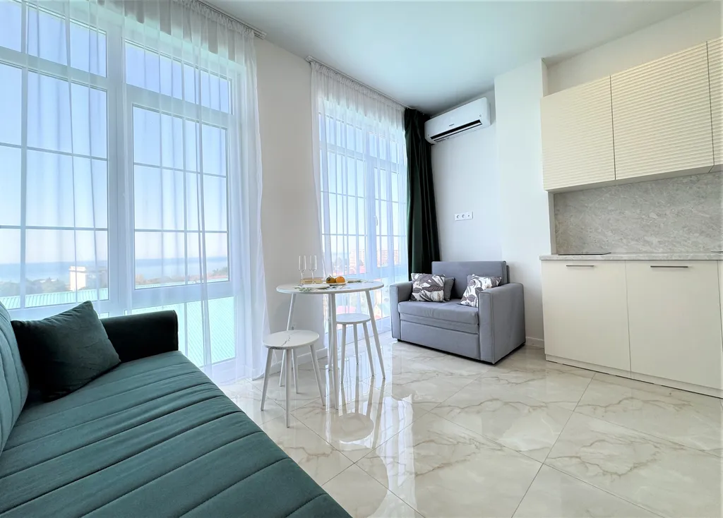 Квартира Квартира Новая студия с панорамным видом на море — Адлер