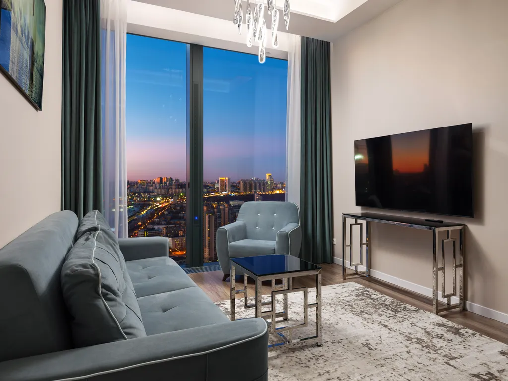 Уютный семейный апартамент в москве-сити