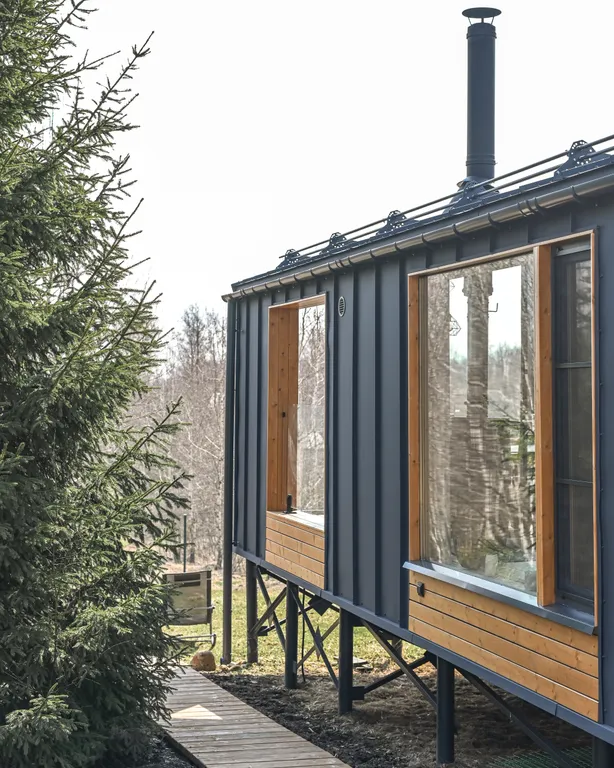 Коттедж с панорамными окнами Куско на Истринском водохранилище