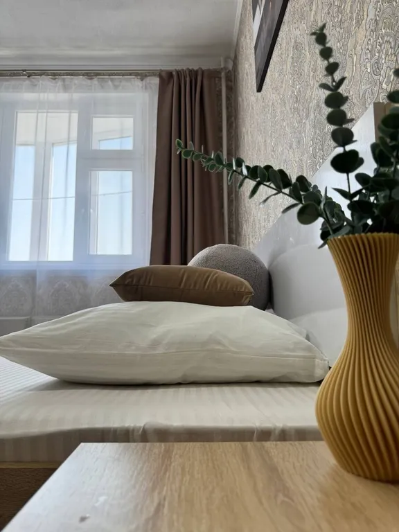 Апартаменты с балконом и рабочим местом в центре. Бесконтактный заезд