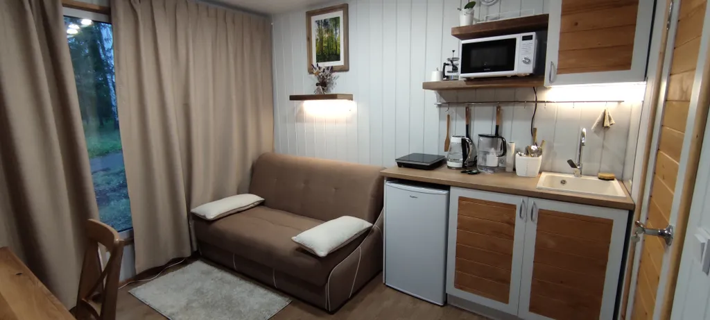 Двухкомнатный дом с террасой