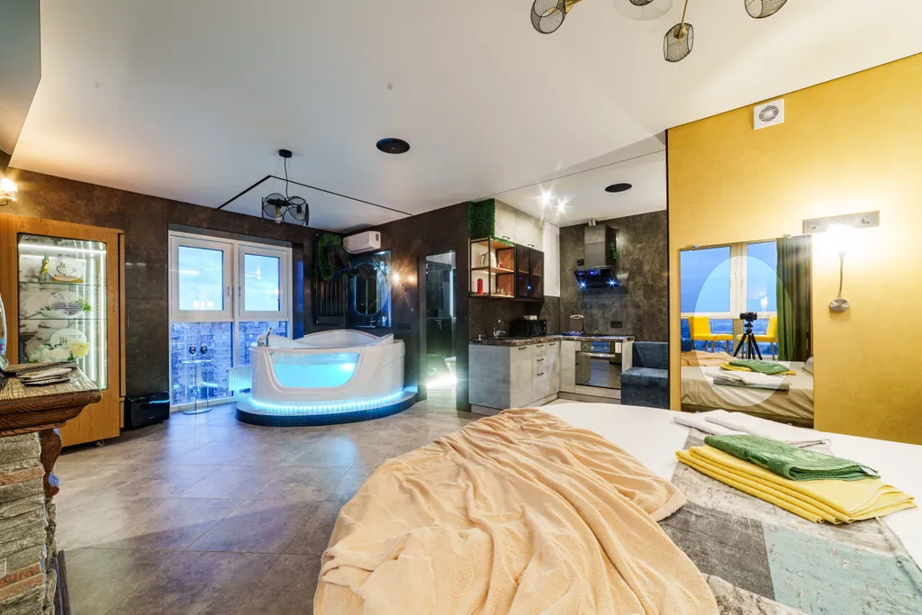 Квартира с джакузи для романтических вечеров