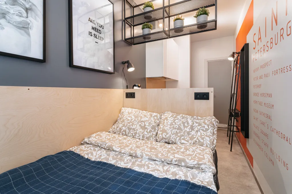 Квартира Квартира Смарт-студия у метро Садовая, Сенная, Спасская — Санкт-Петербург