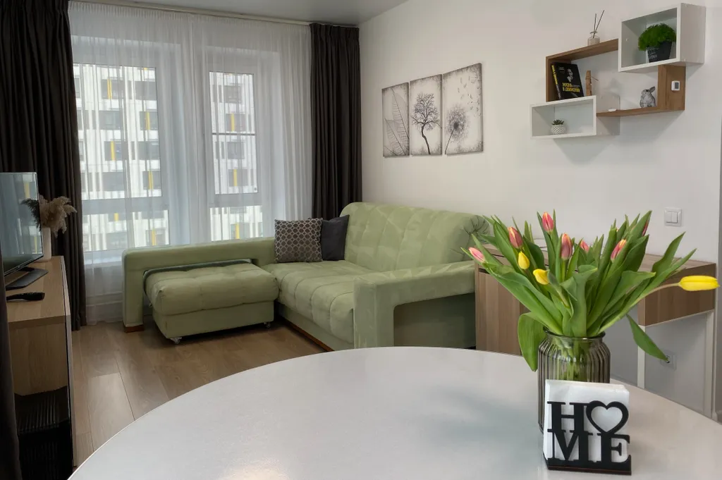 Семейная уютная евроквартира с хорошим видом в ЖК Жемчужина