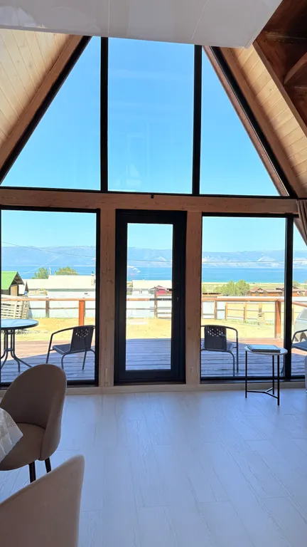 Дома А-фрейм на Ольхоне с видом на Байкал!