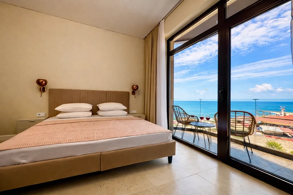 Квартира Квартира Премиум с видом на море и балконом — Лазаревское