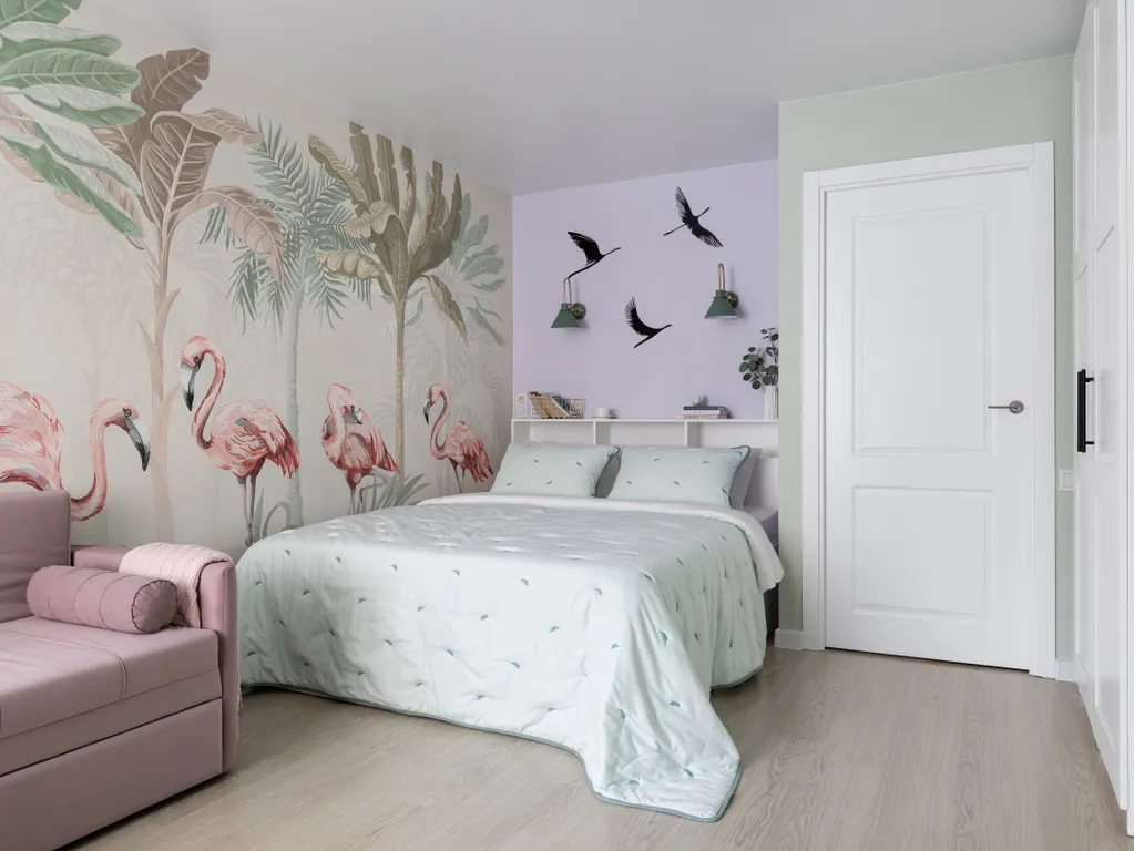 Дизайнерская квартира "Фламинго" рядом с лесом в Зеленогорске