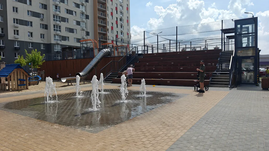 ТЕРРА48 | Family евродвушка — фонтан, закрытая территория, комфорт