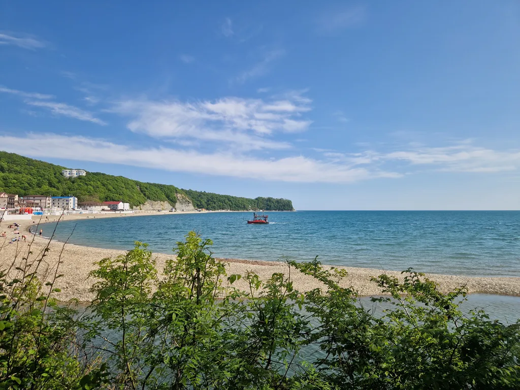 Новый дом афрейм с джакузи у моря и гор