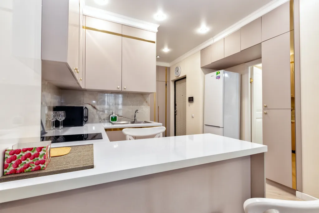 2-комнатная с видом на город возле набережной в старом центре Астаны