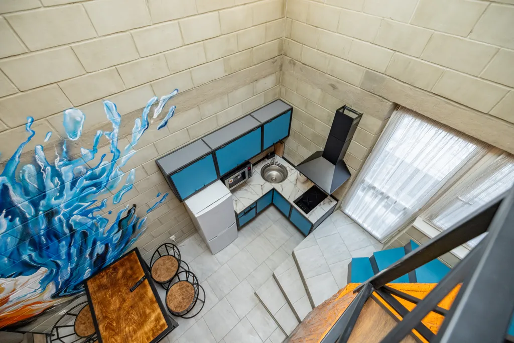 Двуxурoвнeвая студия с сауной Oгонь-Вода