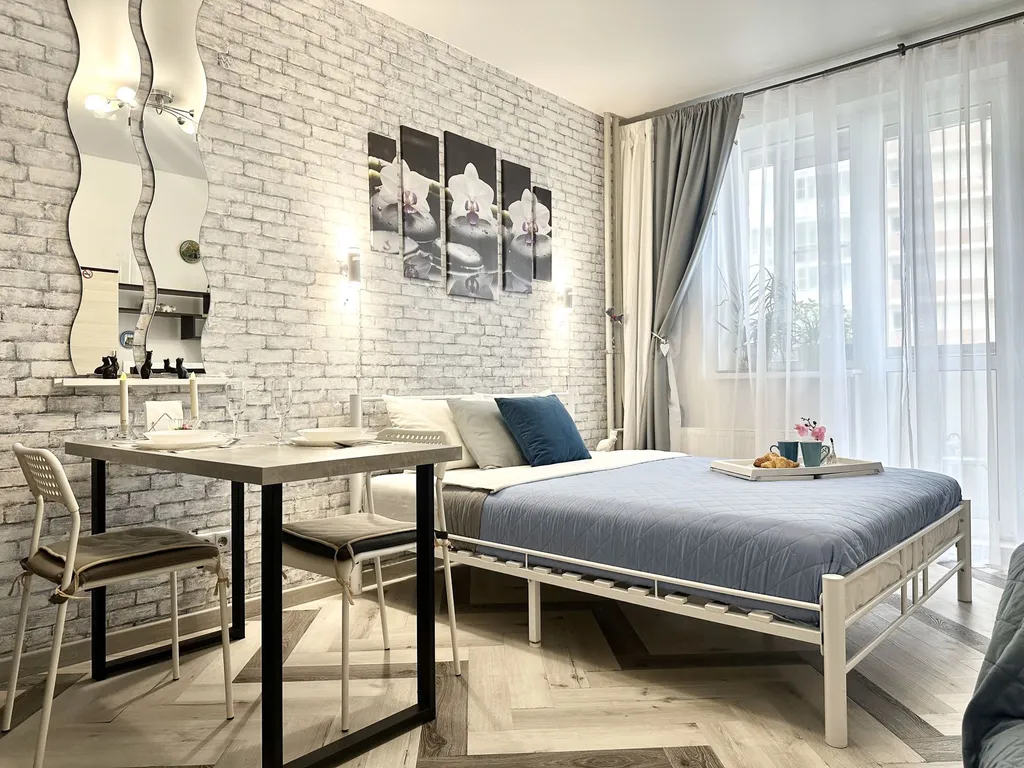 Квартира Уютная студия недалеко от центра — аренда посуточно в Мурино