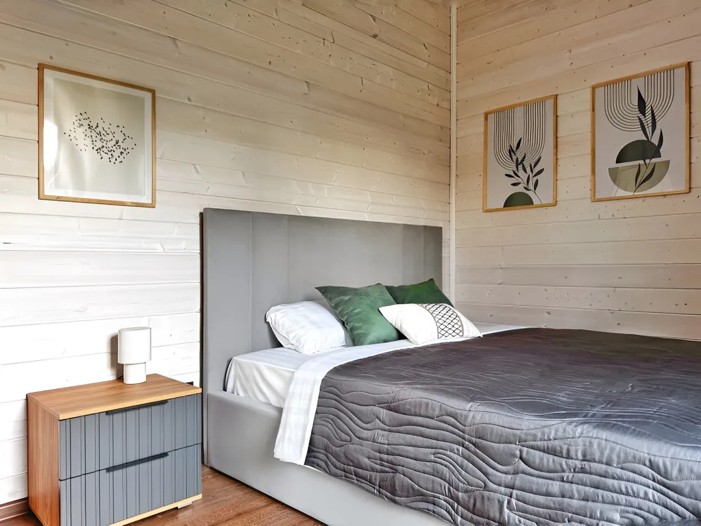 Коттедж Шестиместный дом с баней у леса в Berezkino Village — Можайск