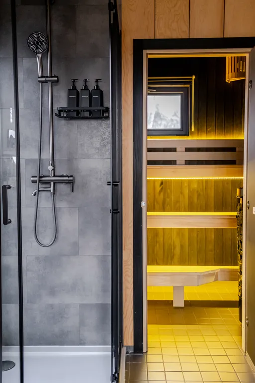 Скандинавский дом с джакузи, сауной и видом на живописное поле