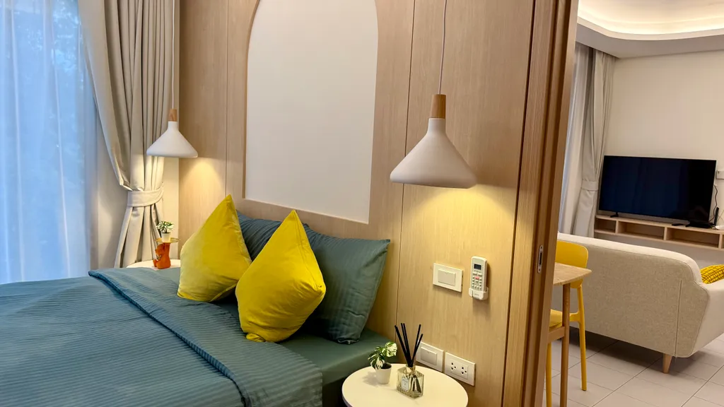 Новая квартира с двумя спальнями и бассейном у моря, пляж Камала