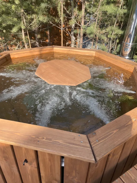 Уютный дом у леса с баней и чаном