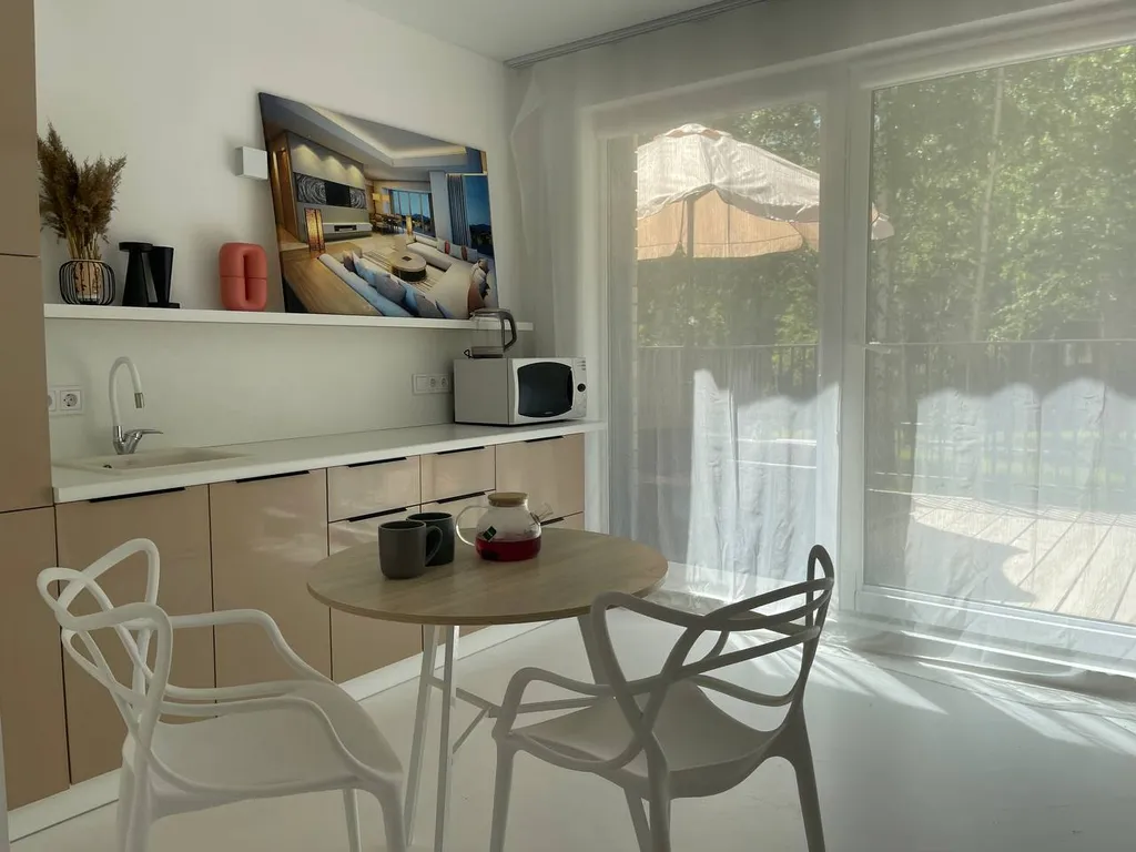 Уютная квартира в клубном посёлке с террасой и видом на лес