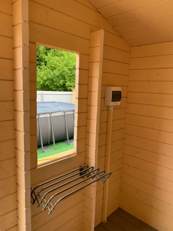 Дом с русской баней, банным чаном, бассейном