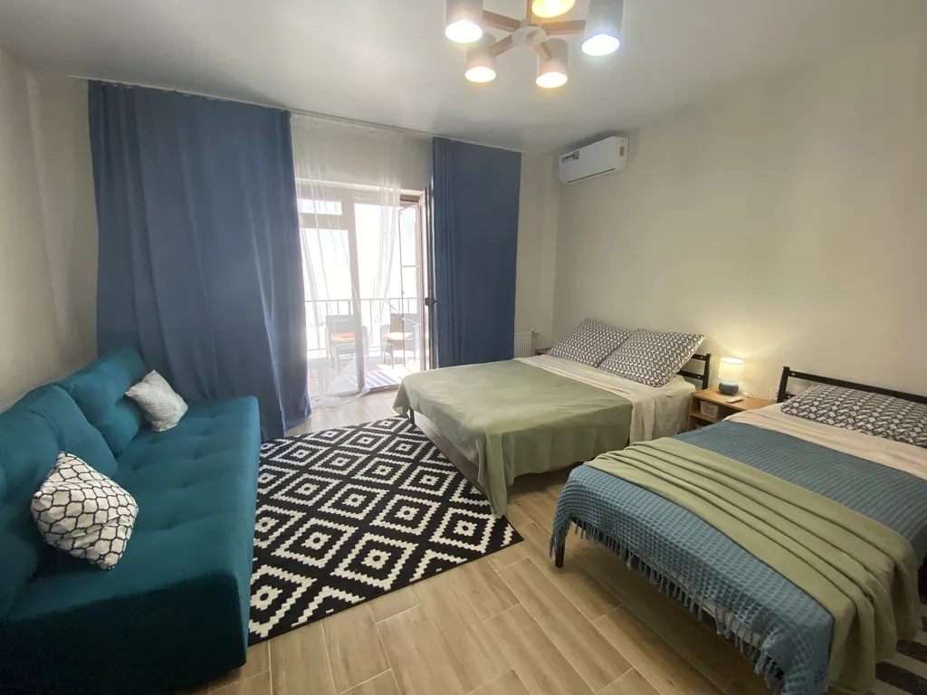 Студия с терасой в трёх минутах от пляжа