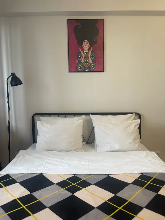 Студия для двоих с кондиционером с прекрасным видом на город