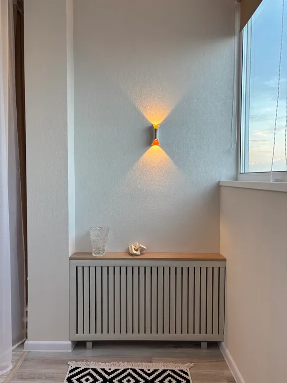 Студия с дизайнерским ремонтом