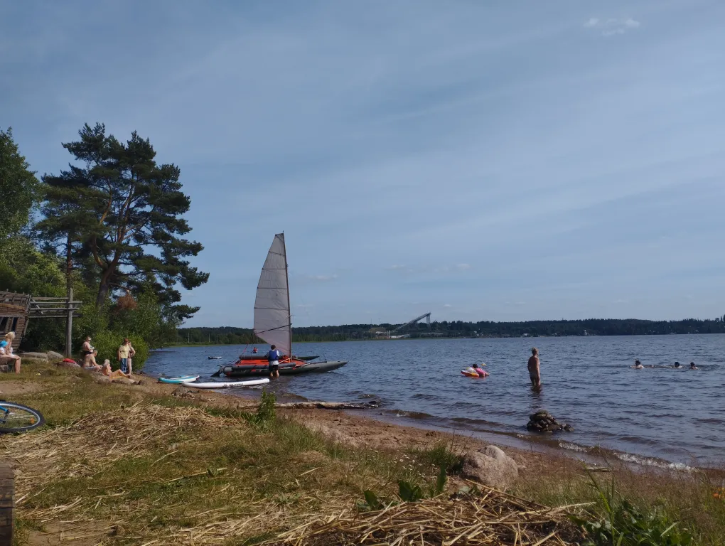 Дом с сауной у озера