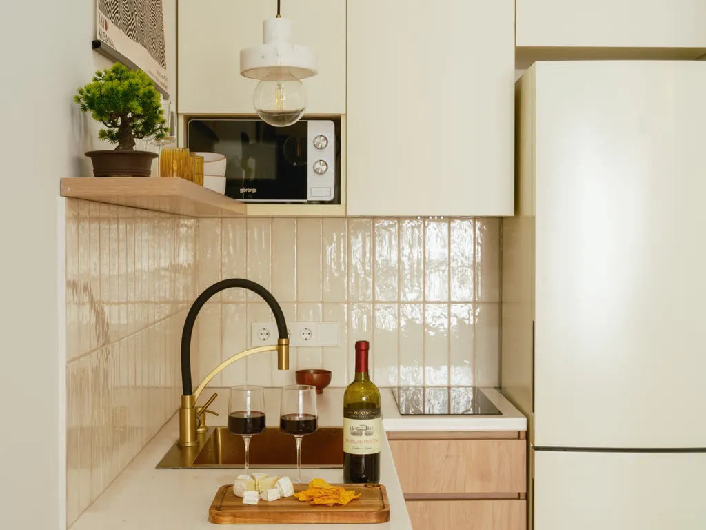 Квартира Japandi in Meridian — Алматы