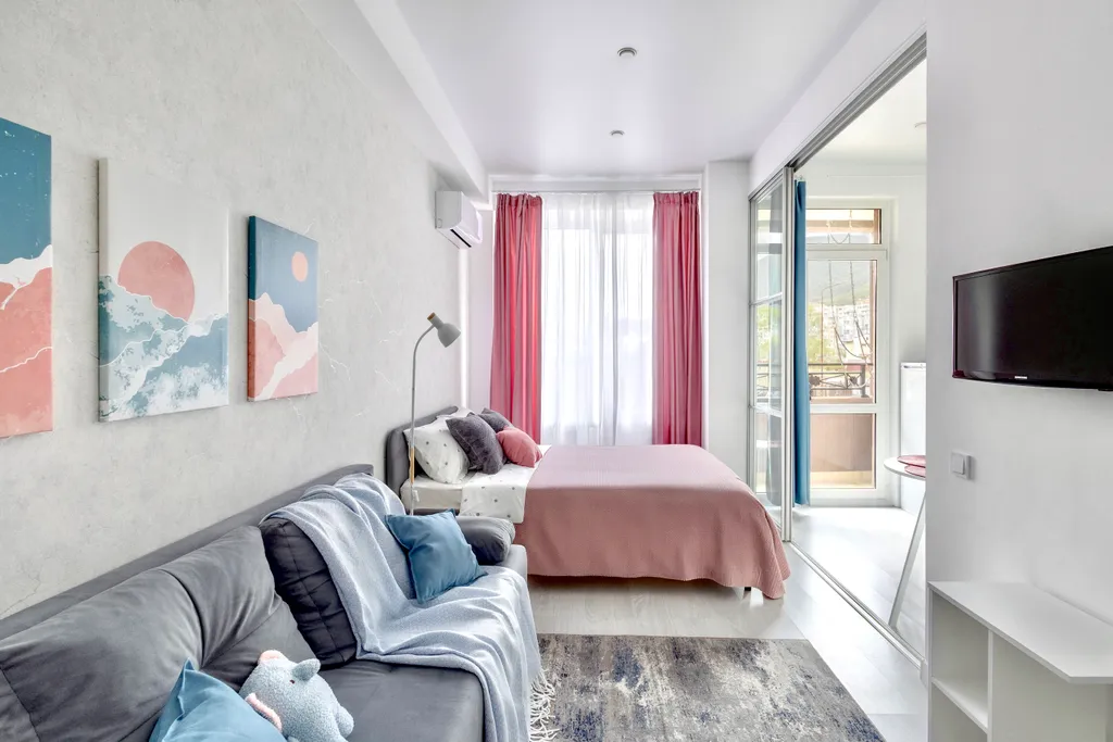 Квартира Квартира Свежая студия в уютном современном ЖК в Лазаревском — Лазаревское