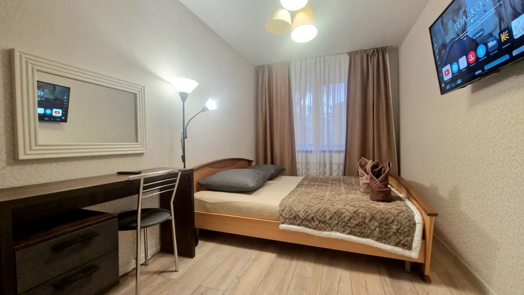 Светлая трехкомнатная квартира в центре города