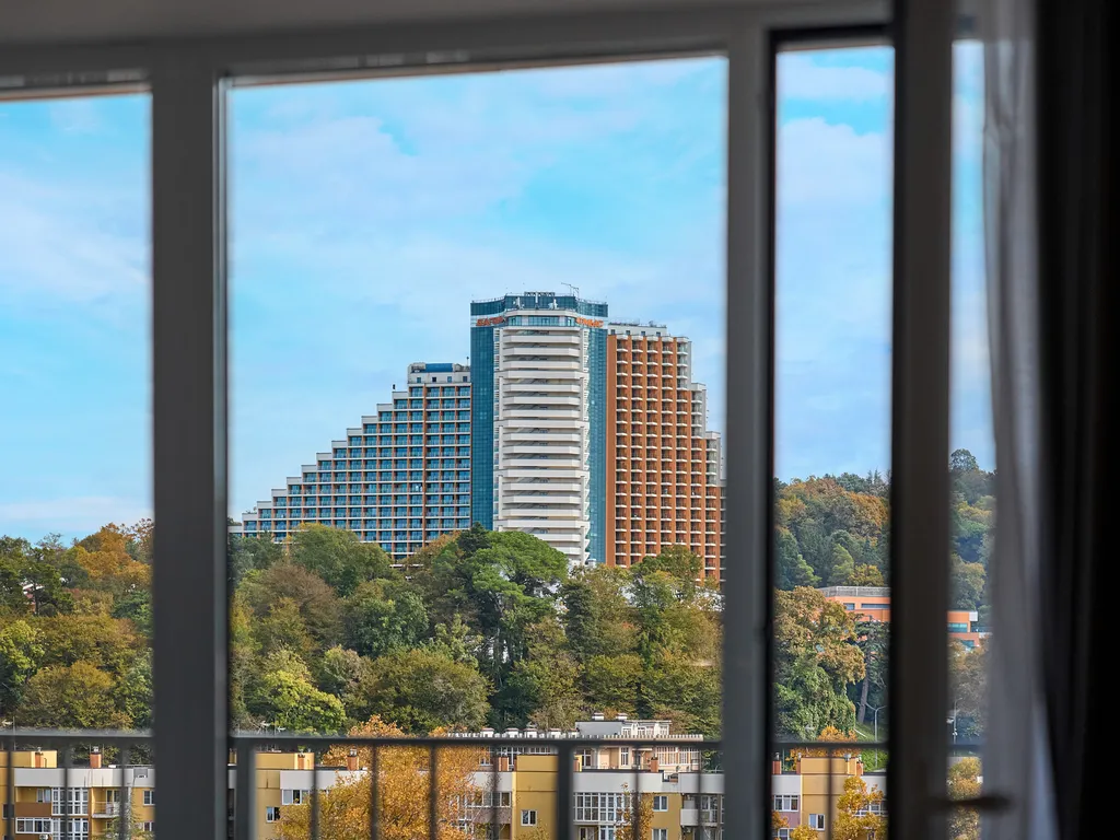 Студия с потрясающим видом на море и горы