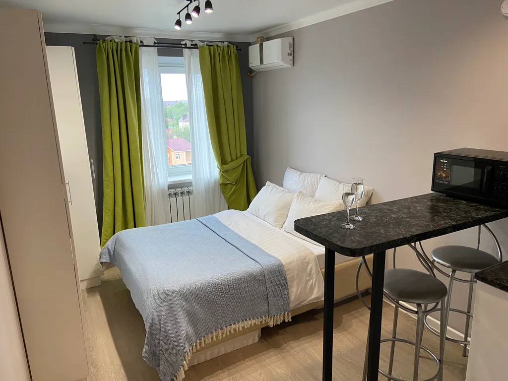 Уютная студия со своим спортзалом в комплексе