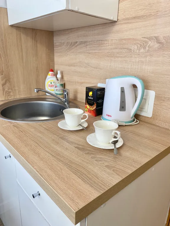 Уютная студия с видом на город