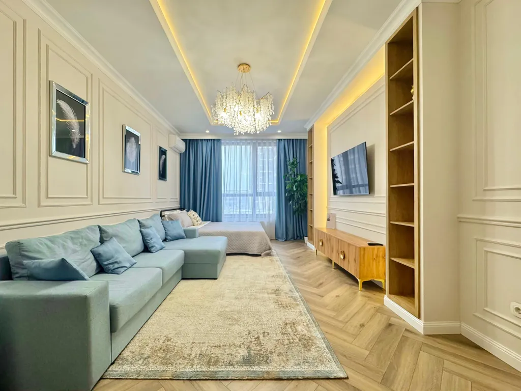 Квартира Open line amir, 2 комнаты с видом на сад — Алматы