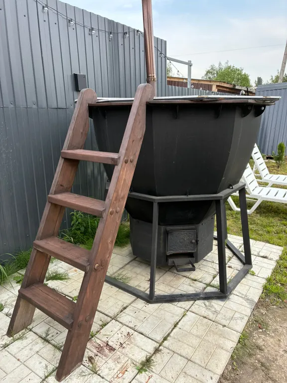 Красивый барнхаус с баней и банным чаном