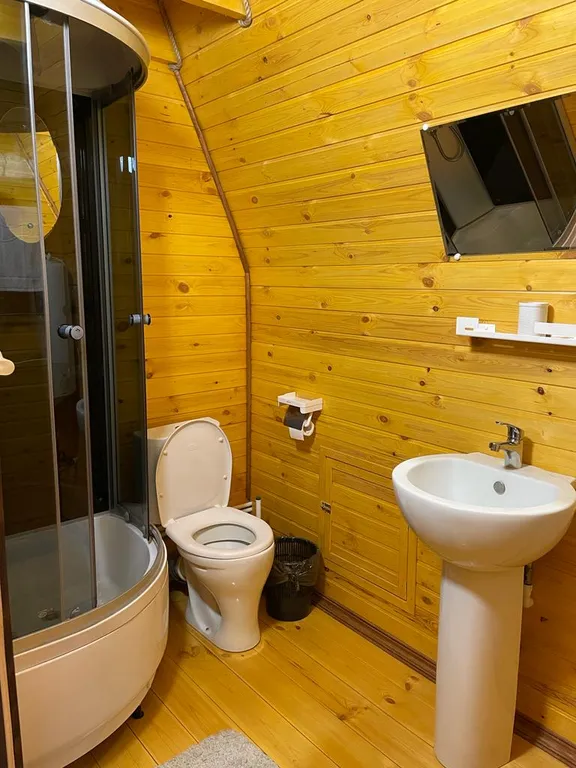 Шале у лесного озера